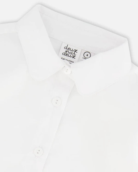 Deux Par Deux girls puffed sleeve blouse