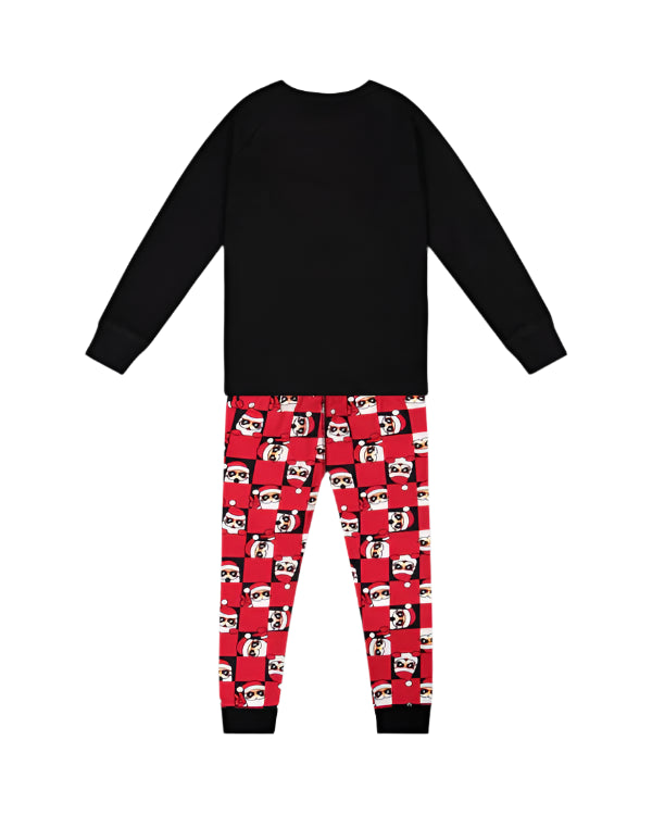 Deux Par Deux infant & kids cool santa pajamas