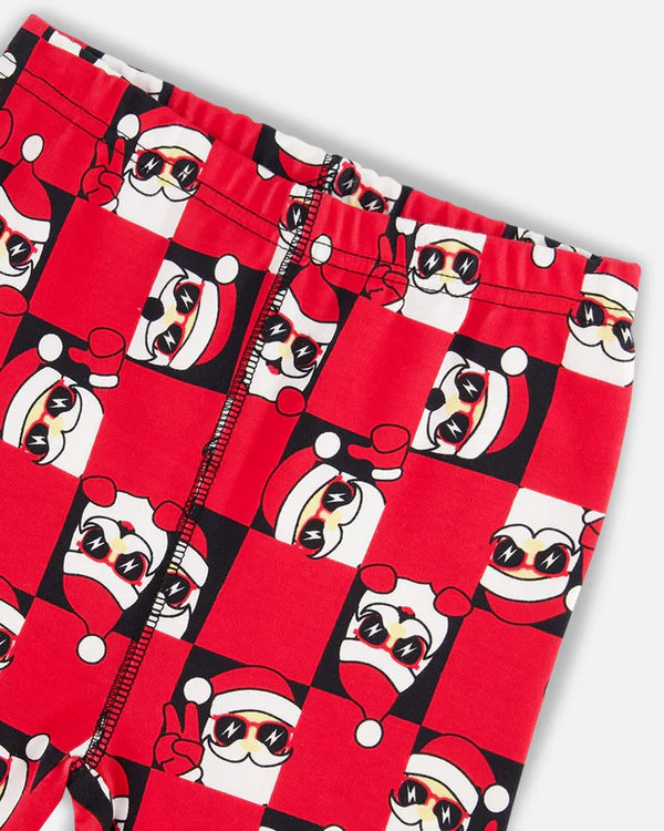 Deux Par Deux infant & kids cool santa pajamas