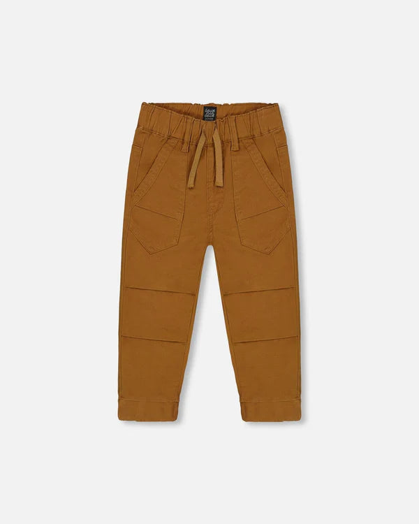 Deux Par Deux infant & boys stretch twill jogger