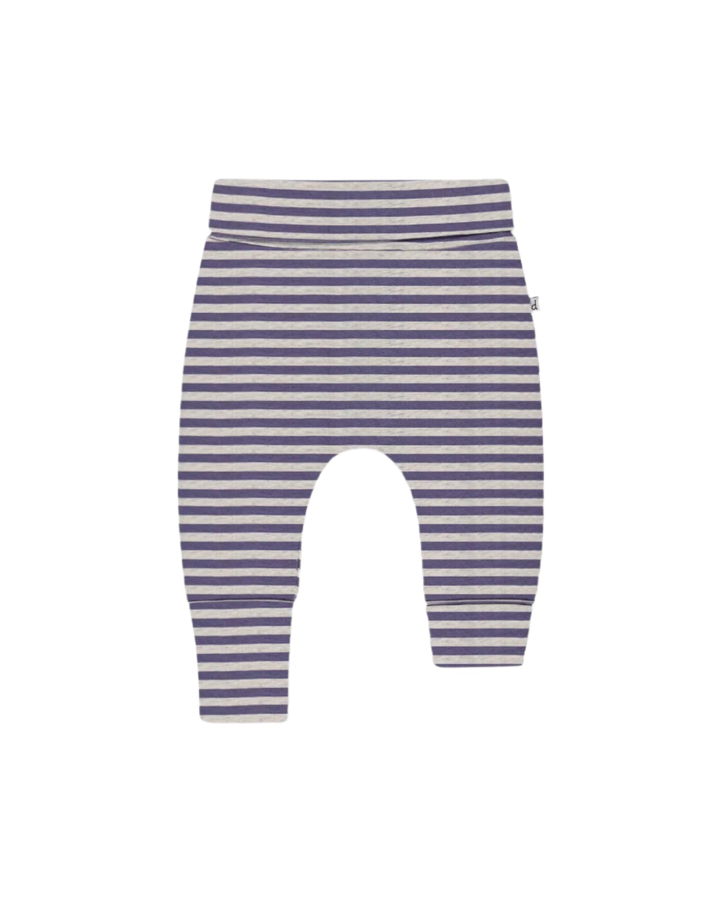 Deux Par Deux infant stripe foldover pants