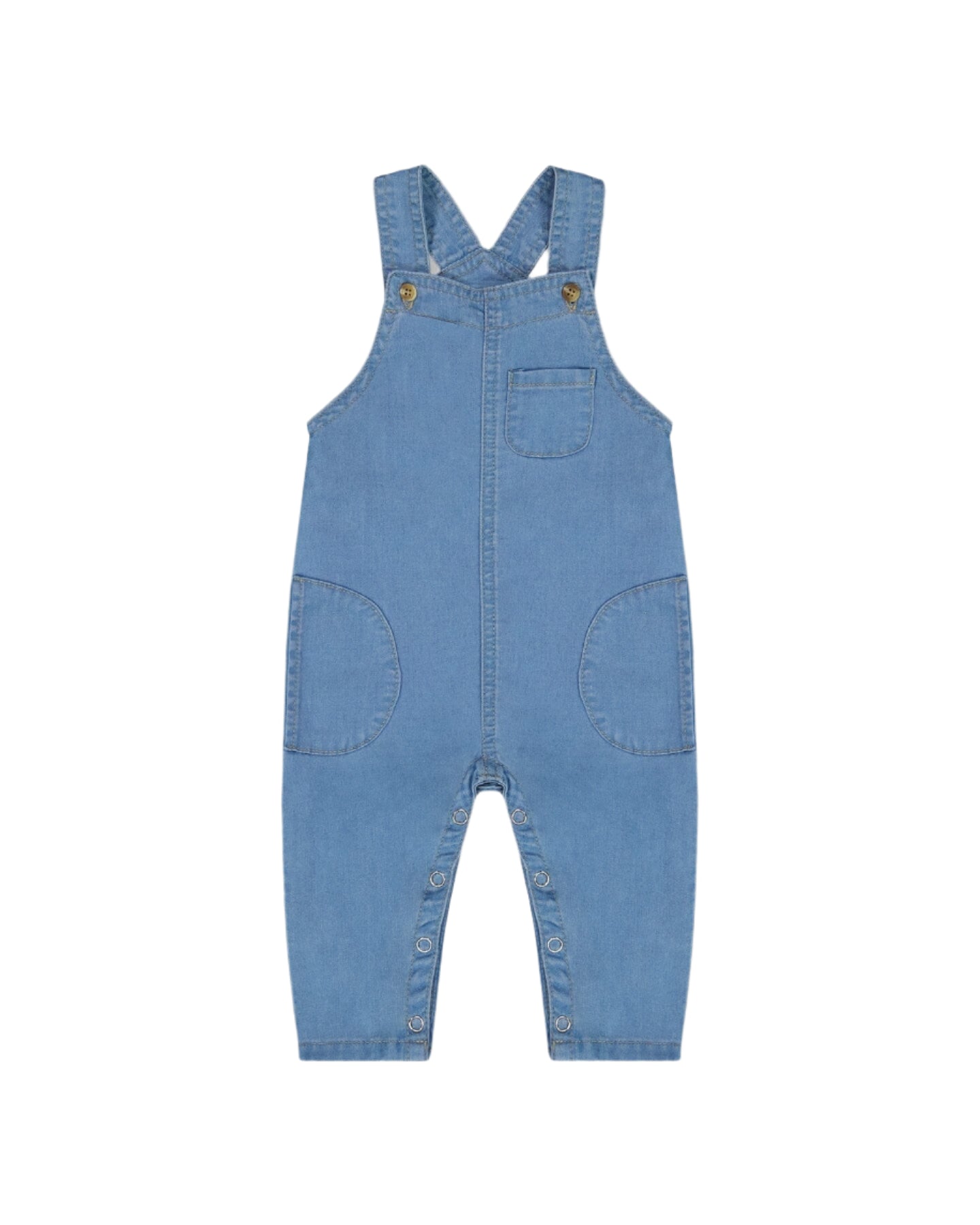 Deux Par Deux infant denim overalls