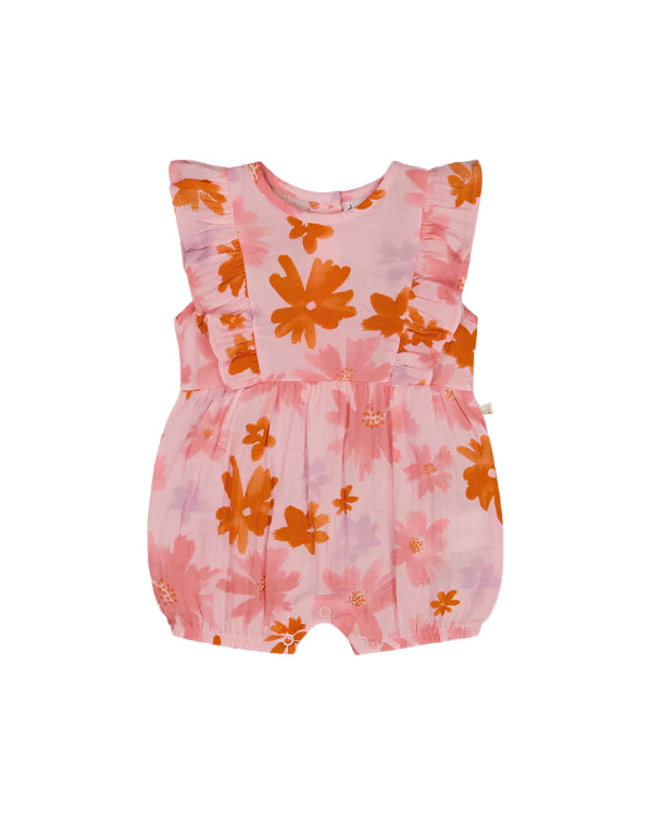 Deux Par Deux infant girl floral romper