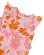 Deux Par Deux infant girl floral romper