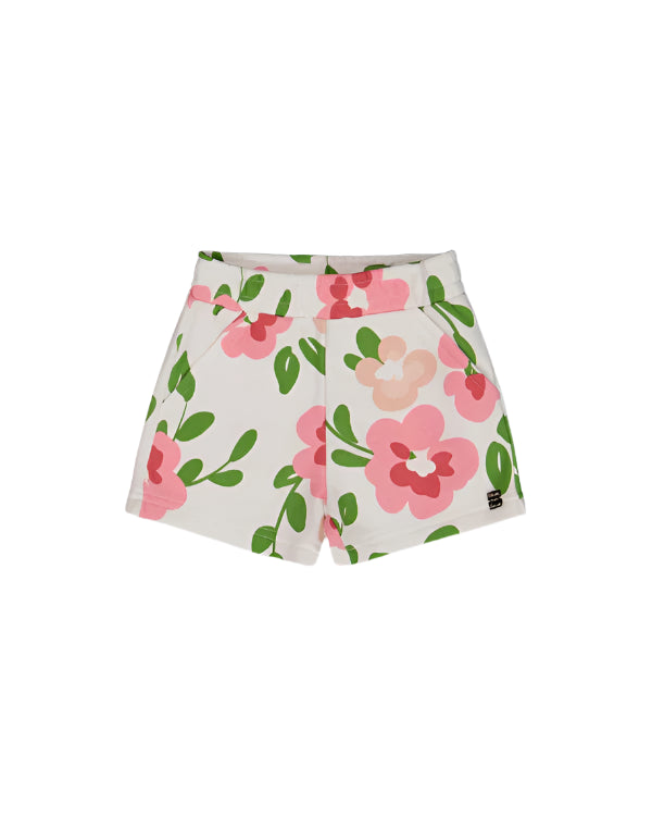 Deux Par Deux girls flower print shorts