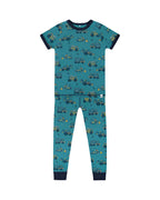 Deux Par Deux infant & boys construction truck pajamas