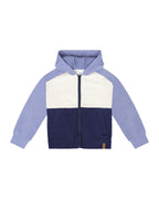Deux Par Deux boys colorblock zip hoodie