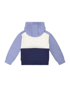 Deux Par Deux boys colorblock zip hoodie