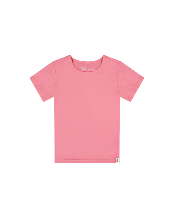 Deux Par Deux girls crinkle jersey top