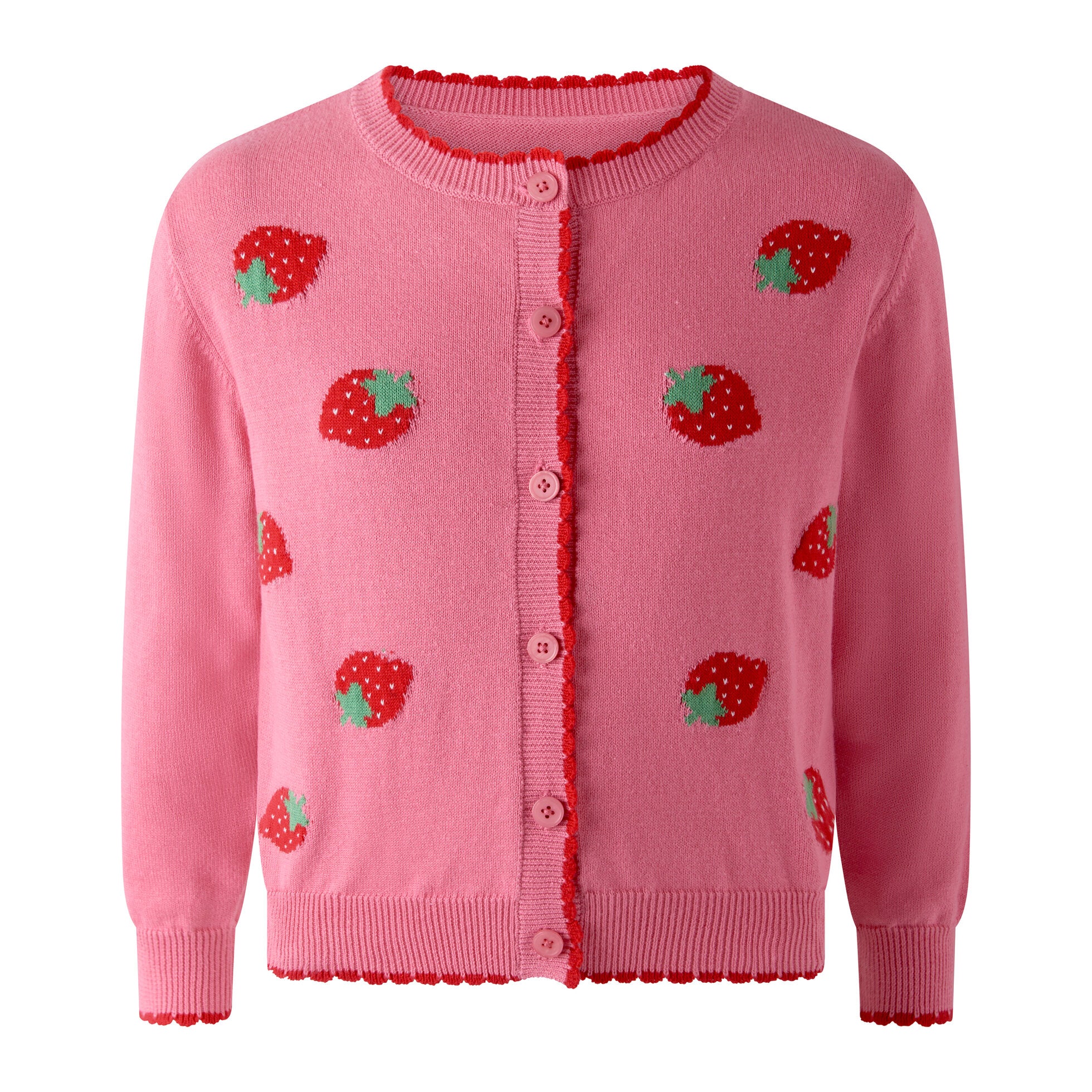 Rachel Riley girls strawberry cardigan