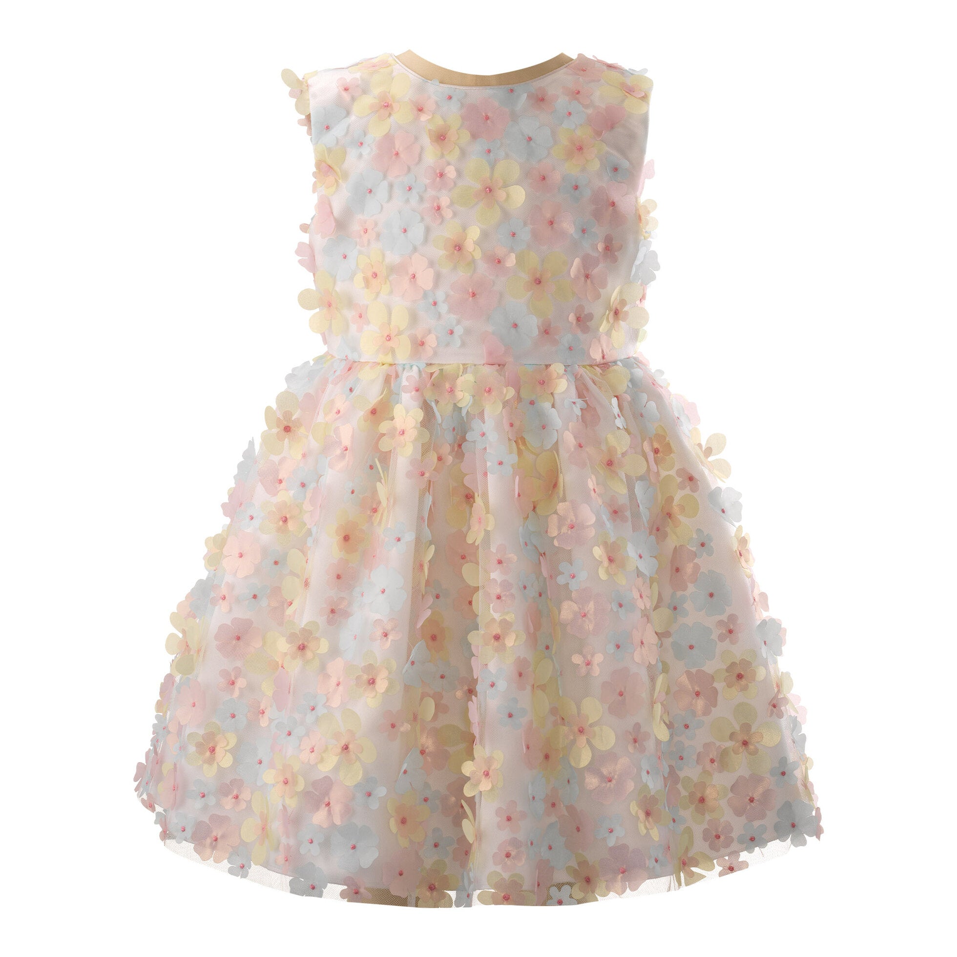 Rachel Riley girls flutter flower organza dress