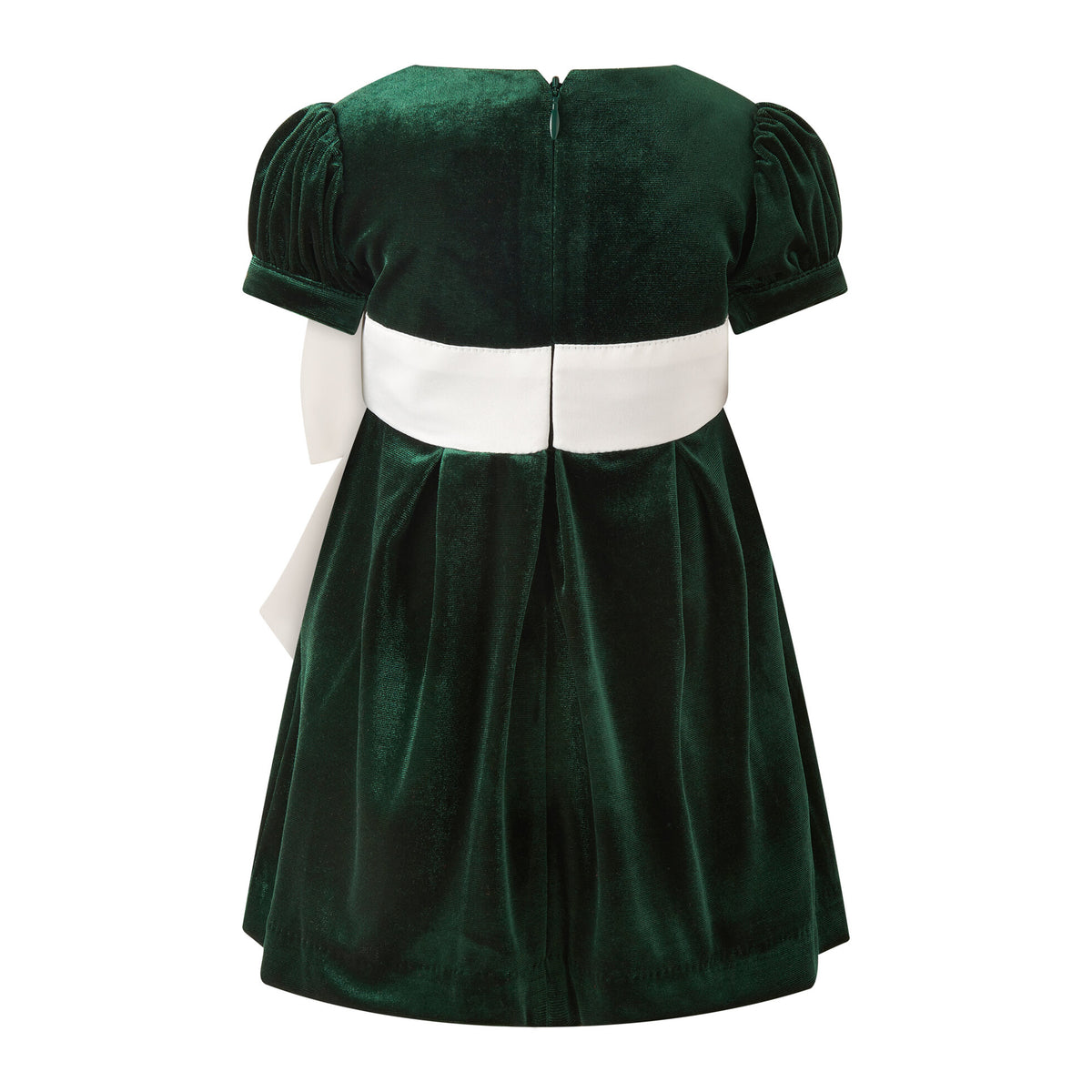 Rachel Riley girls velvet bow dress