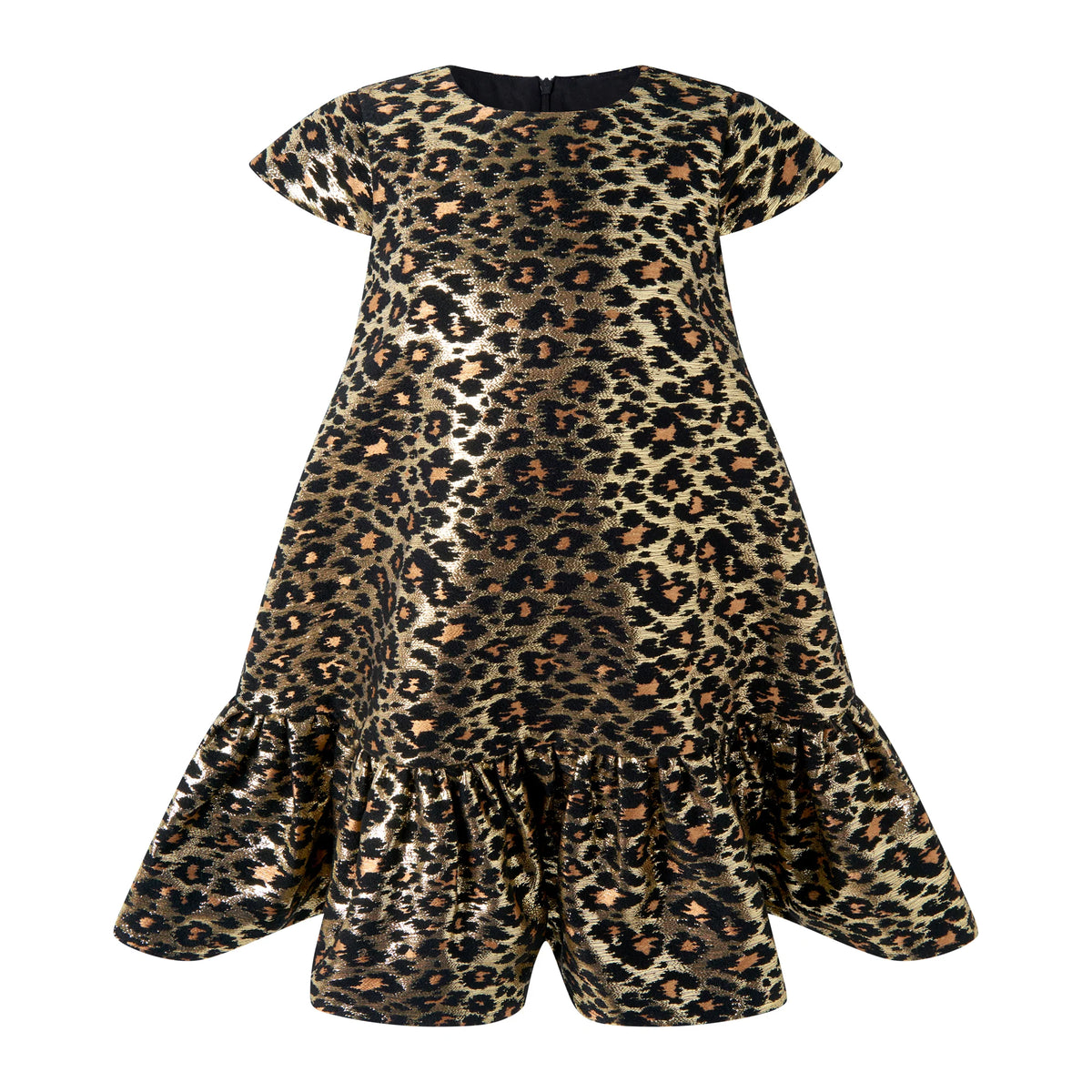 Rachel Riley girls leopard damask dress