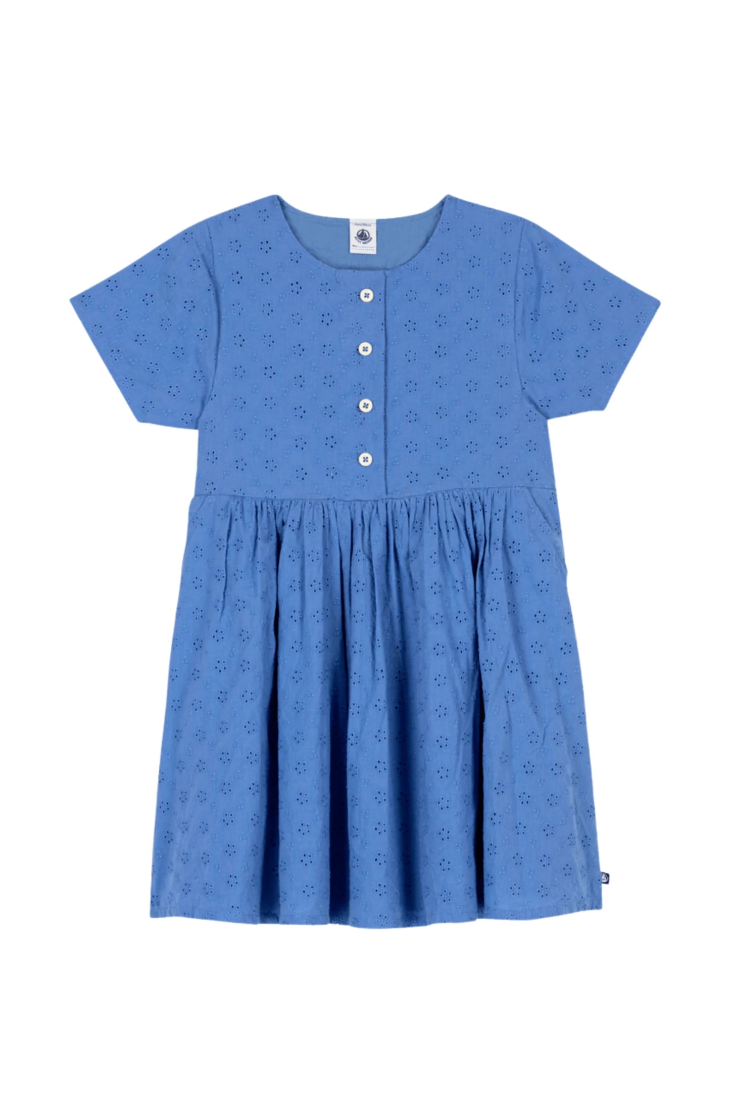 Petit Bateau girls eyelet dress