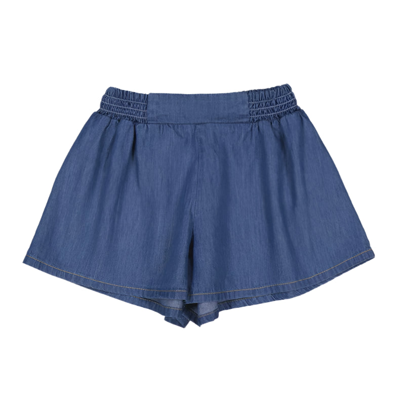 Mayoral girls denim flowy shorts