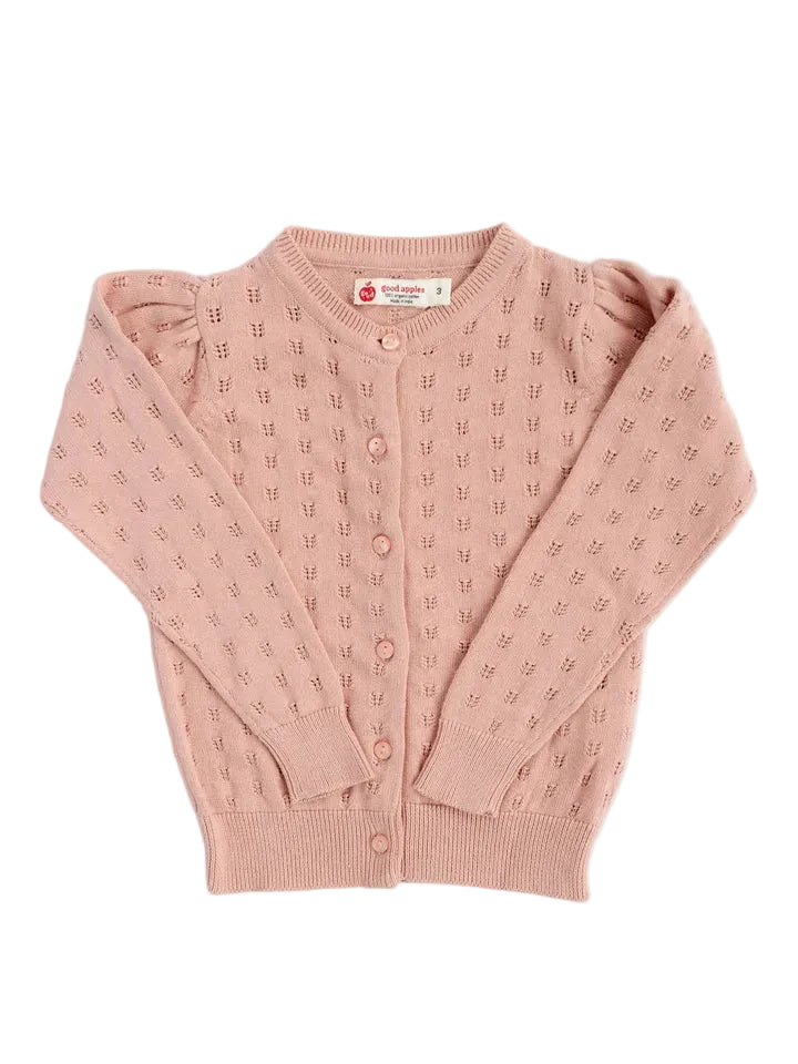 Good Apples girls pointelle cardigan