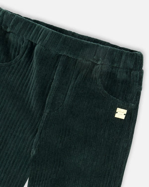 Deux Par Deux stretch velour rib treggings