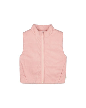 Deux Par Deux girls corduroy puffy vest