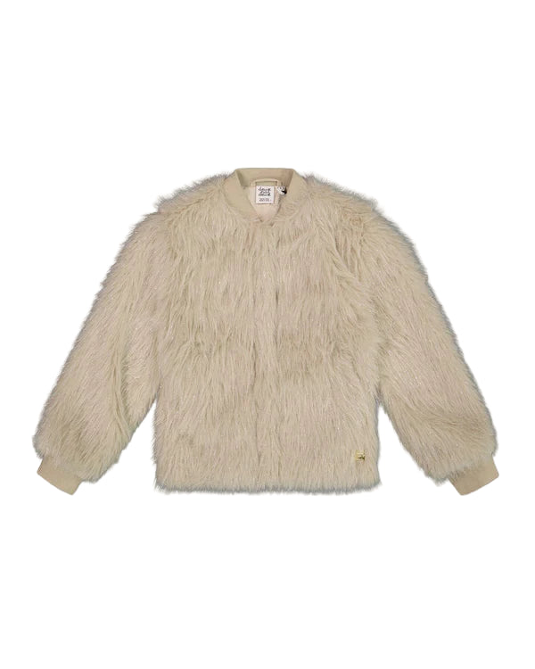 Deux Par Deux girls faux fur coat