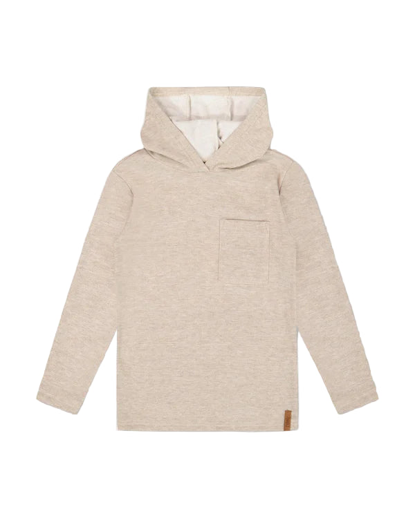 Deux Par Deux boys brushed jersey hooded tee