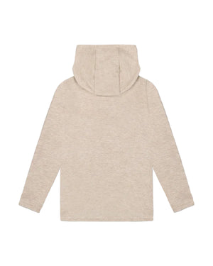 Deux Par Deux boys brushed jersey hooded tee