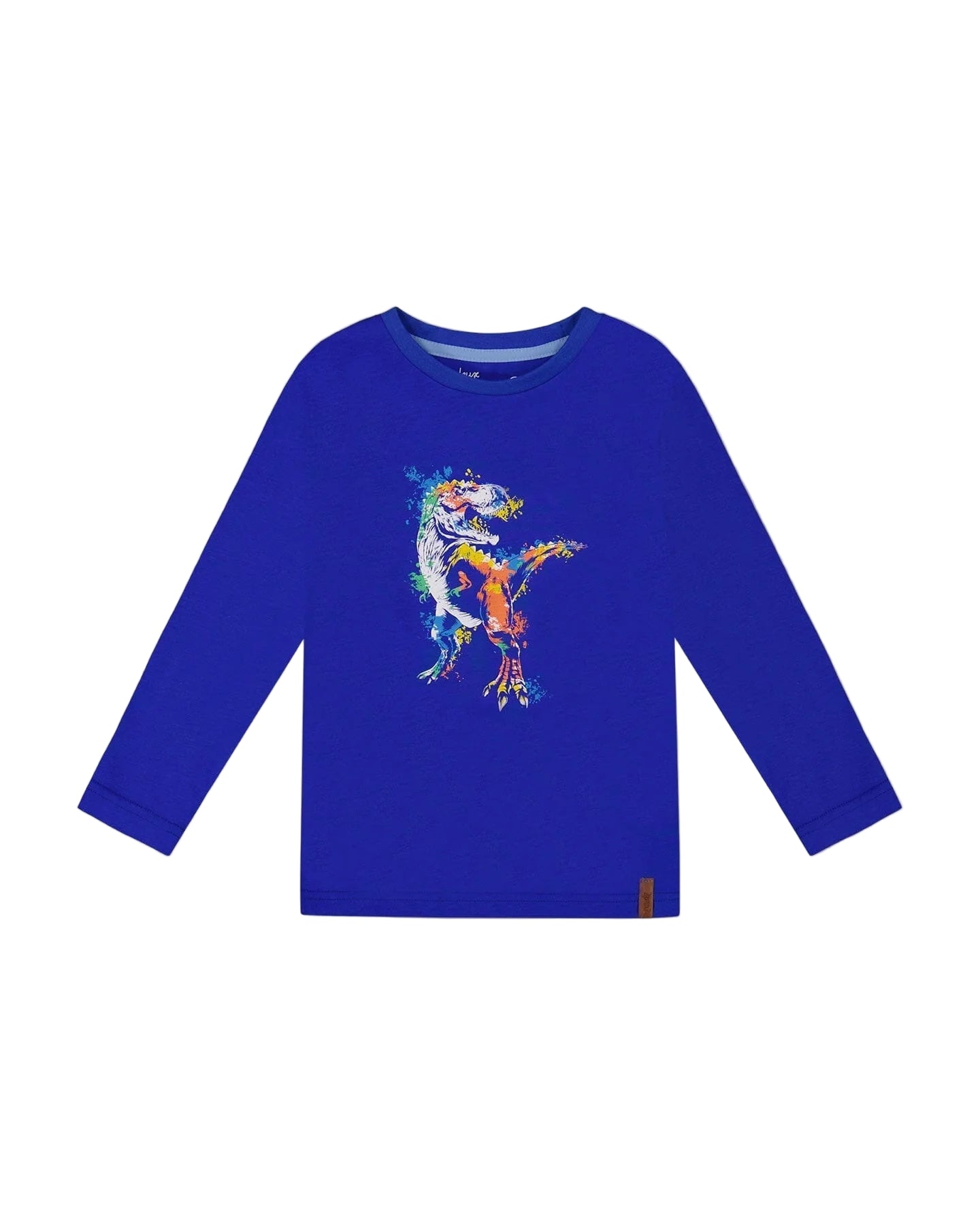 Deux Par Deux boys dinosaure graphic long sleeve tee