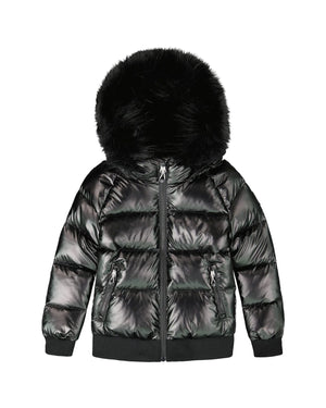 Deux Par Deux kids puffy jacket