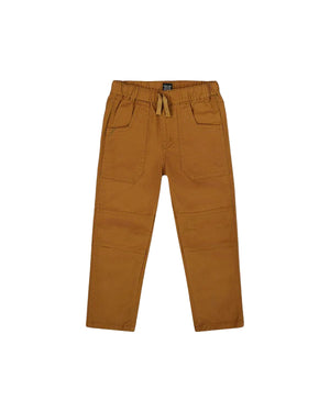 Deux Par Deux boys twill joggers with patch pockets