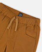 Deux Par Deux boys twill joggers with patch pockets