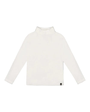 Deux Par Deux girls ribbed mock neck top