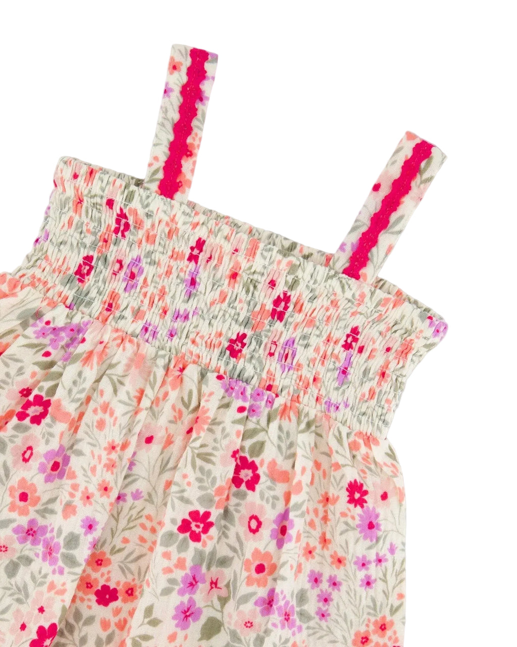Deux Par Deux girls little meadow print muslin set