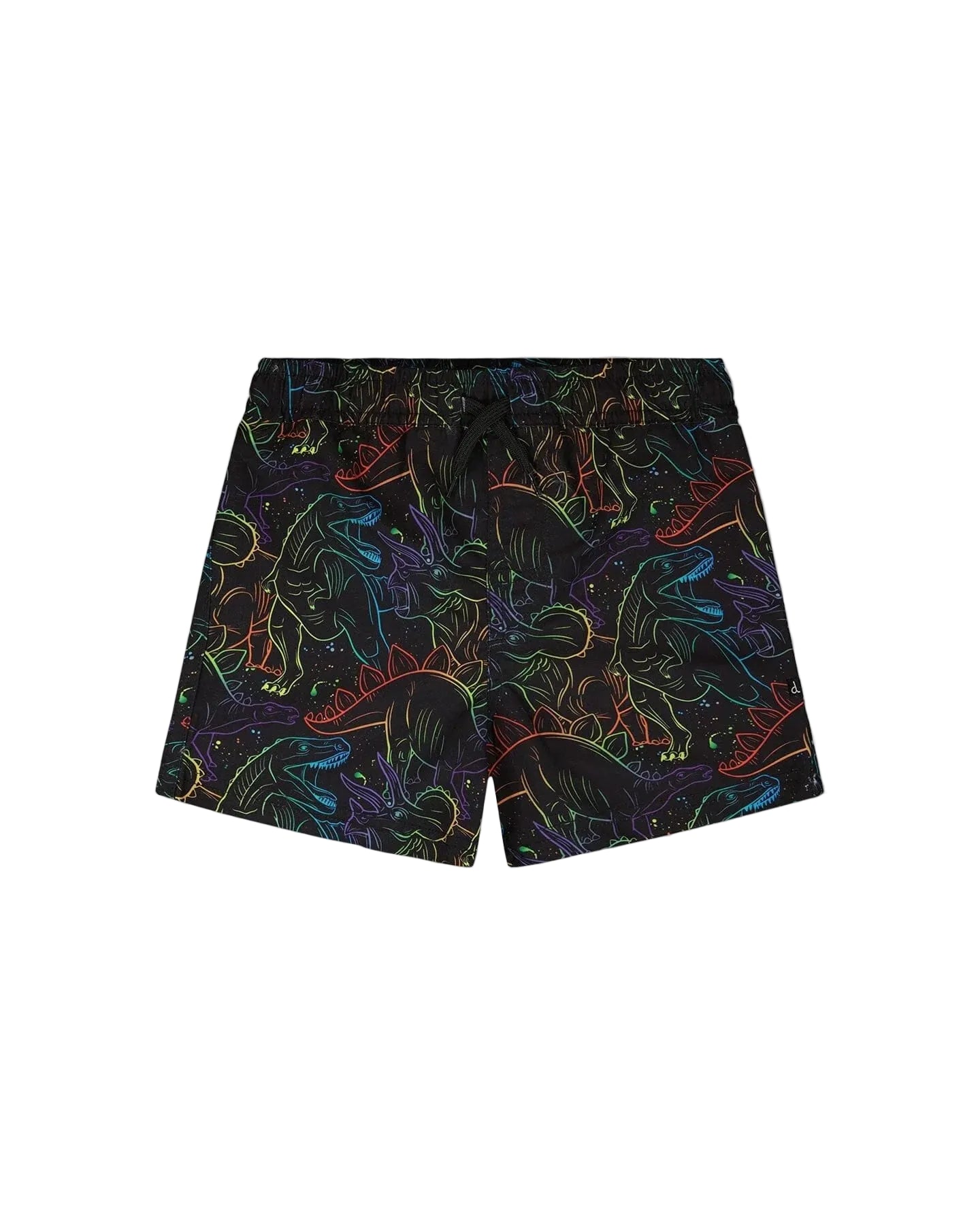 Deux Par Deux boys gradient dinosaurs swim trunks