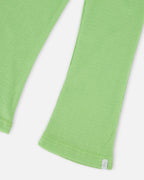 Deux Par Deux girls crinkle jersey leggings