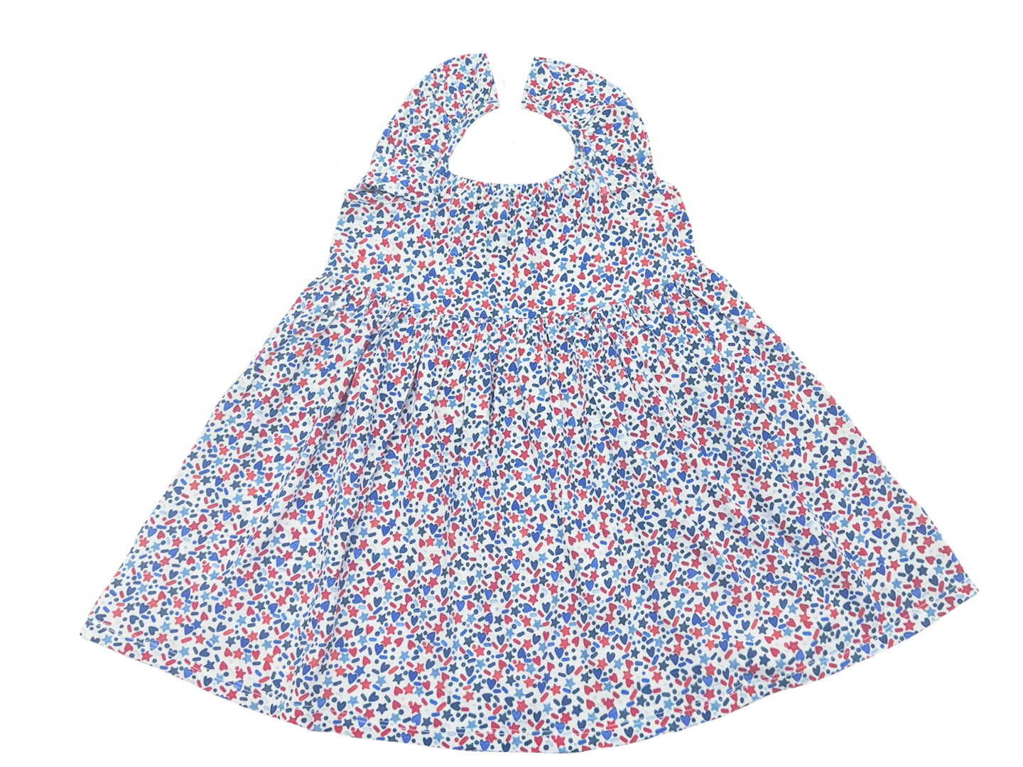 Alto Modas girls patriotic confetti dress