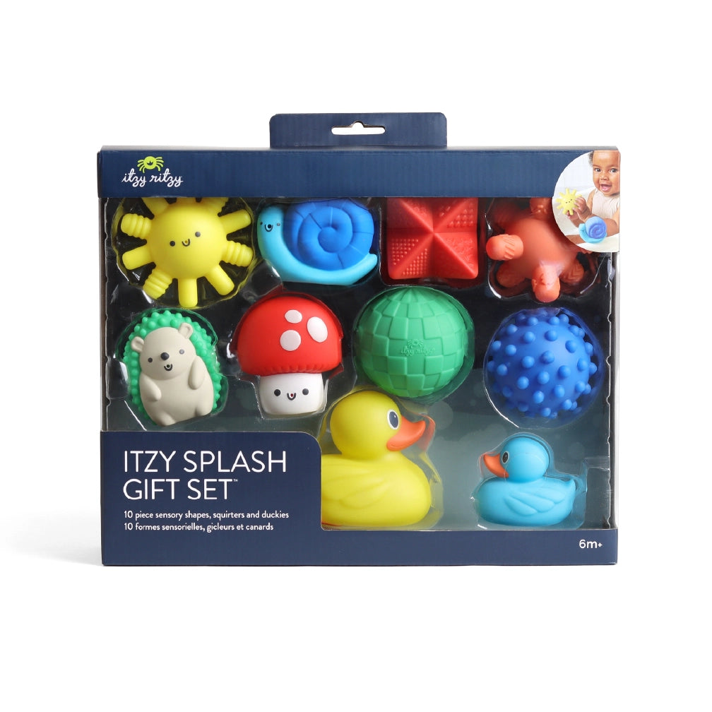 Itzy Ritzy splash gift set soft bath + water toys