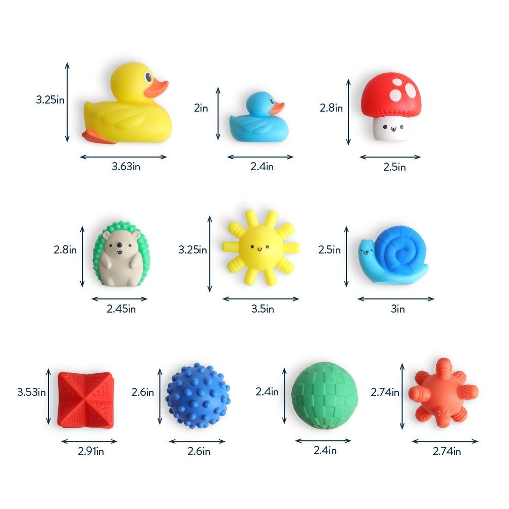 Itzy Ritzy splash gift set soft bath + water toys