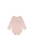 Deux Par Deux infant girl flower graphic onesie