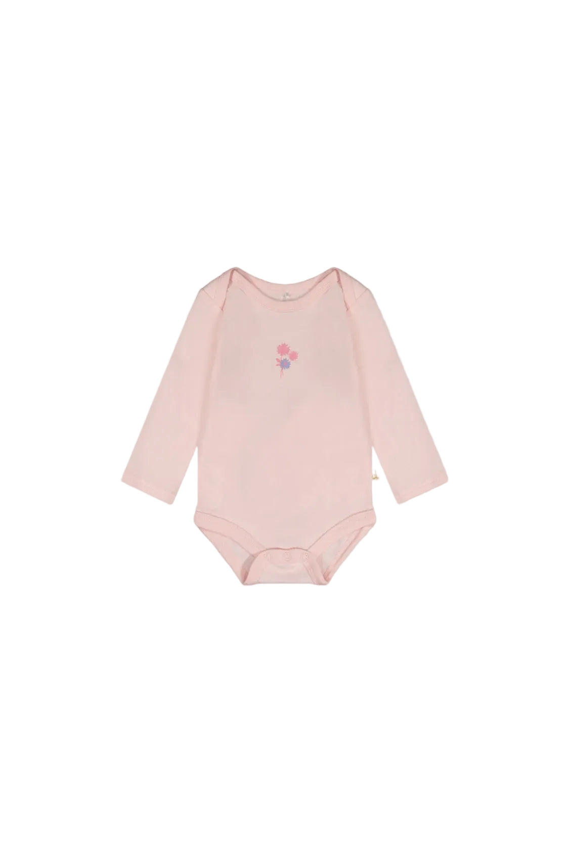 Deux Par Deux infant girl flower graphic onesie