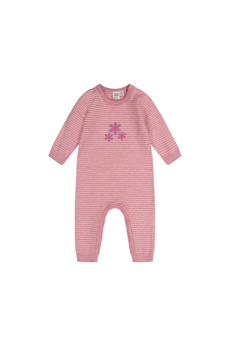 Deux Par Deux infant girl knit romper