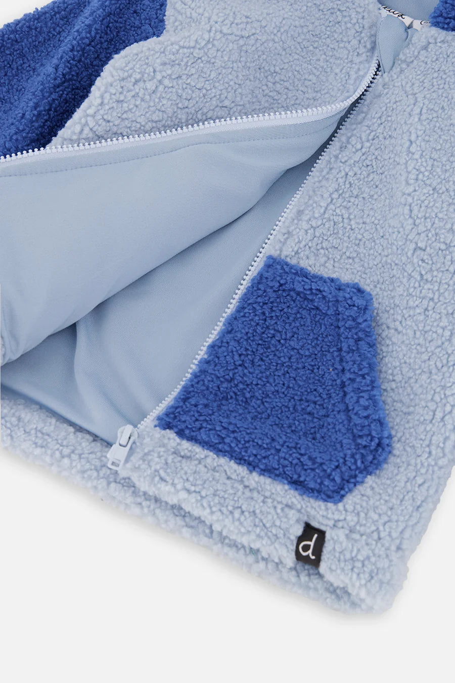 Deux Par Deux infant sherpa hooded jacket
