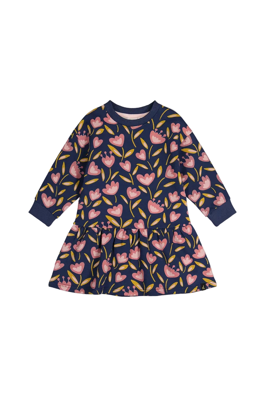 Deux Par Deux girls tulip print dress & purse set