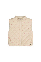 Deux Par Deux girls floral corduroy vest