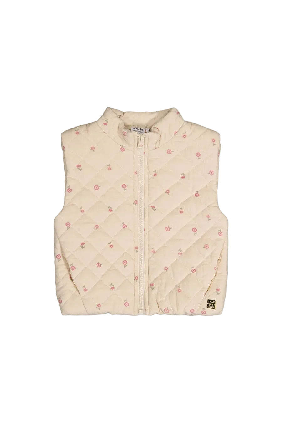Deux Par Deux girls floral corduroy vest