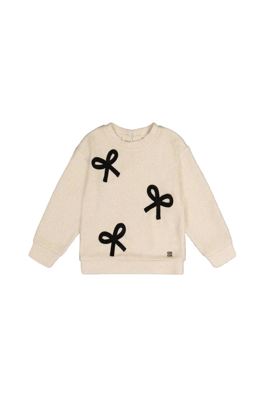 Deux Par Deux girls bow sweater