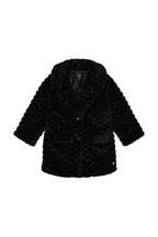 Deux Par Deux girls long faux fur coat
