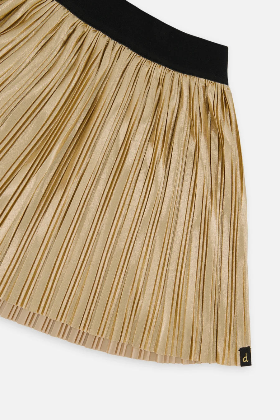 Deux Par Deux girls gold shimmer skirt