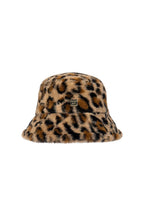 Deux Par Deux girls leopard print faux fur hat
