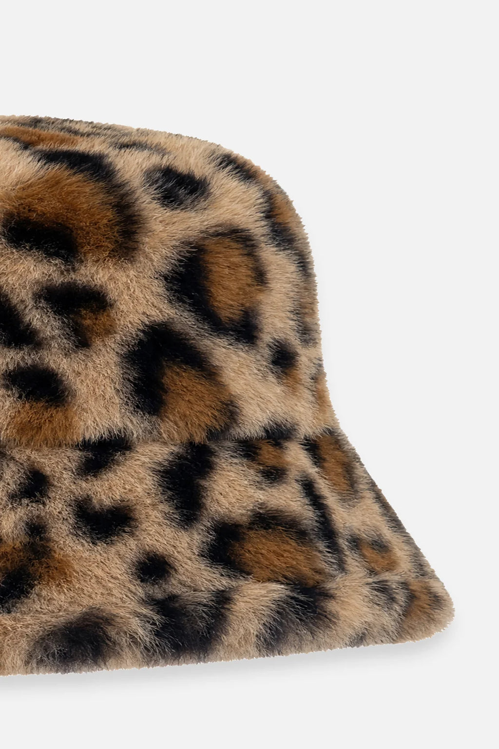 Deux Par Deux girls leopard print faux fur hat