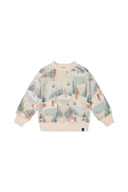 Deux Par Deux infant & boys vintage ski print sweatshirt