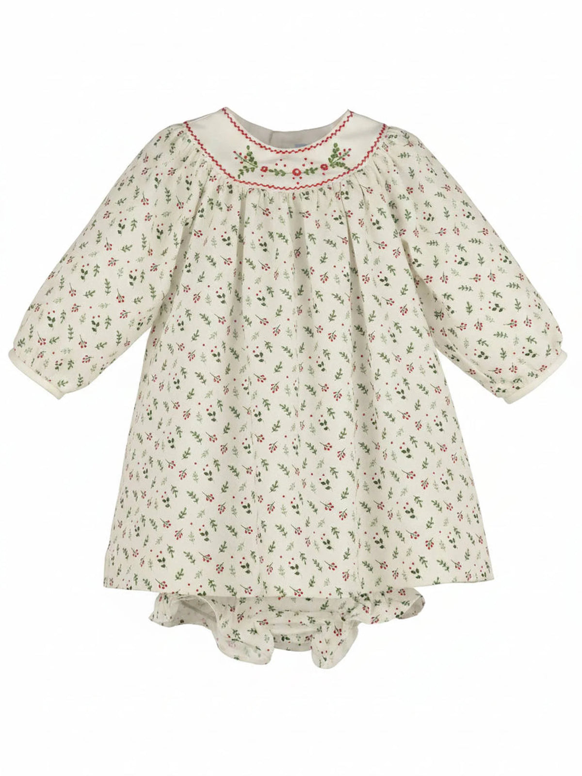 Luli & Me infant girl mistletoe dress set